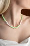 Heliophilia Silver Collar Multicolor con Colgante de Aleación